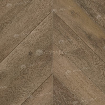 Кварц-винил Alpine Floor Дуб Насыщенный Chevron ECO 18-4